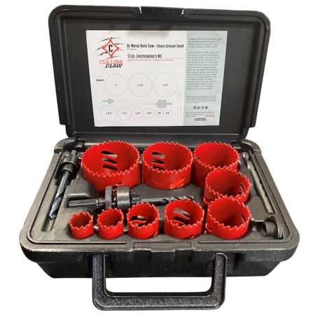 Fleam Ground Hole Saw Kit